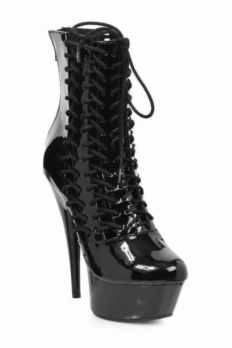 609-MILLA Ankle Boots  | Black  Patent