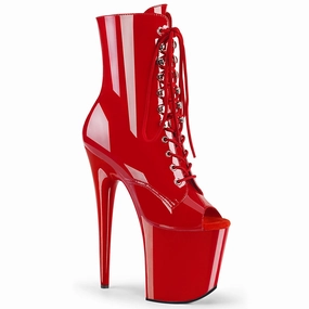 8 Inch Heel FLAMINGO-1021 Red Pat Red