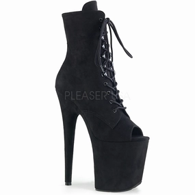 8 Inch Heel FLAMINGO-1021FS Black Suede