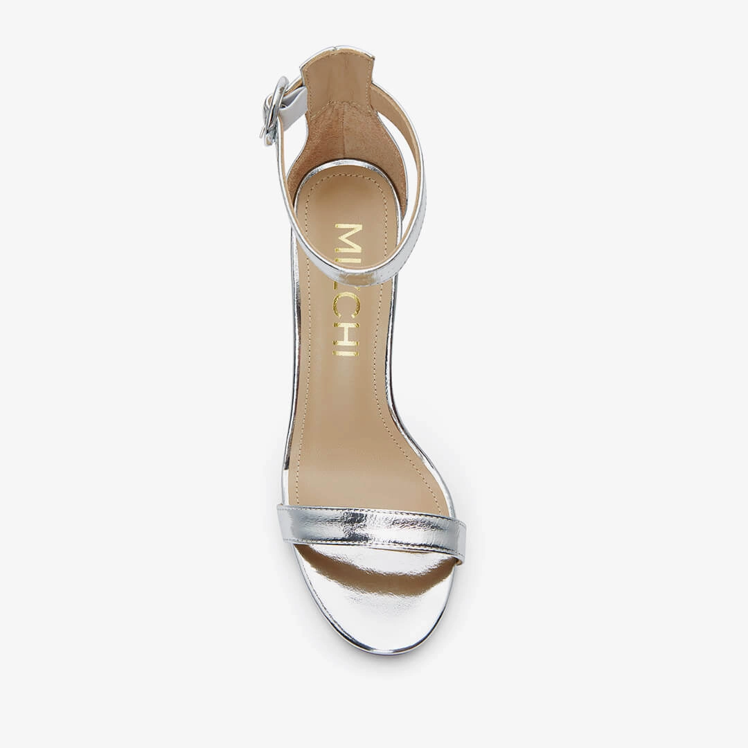 *KESIA SILVER - high sandal