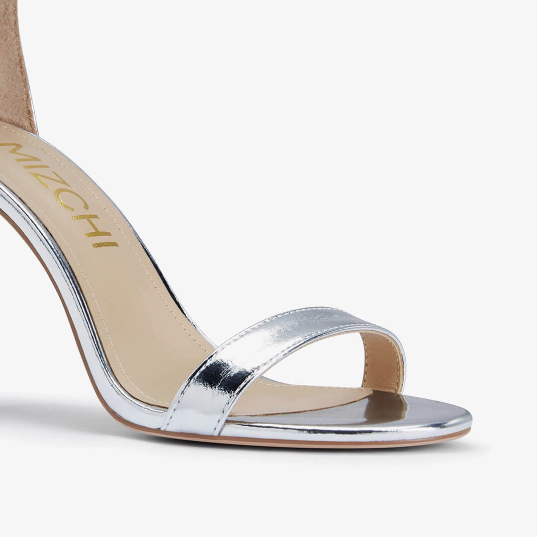 *KESIA SILVER - high sandal