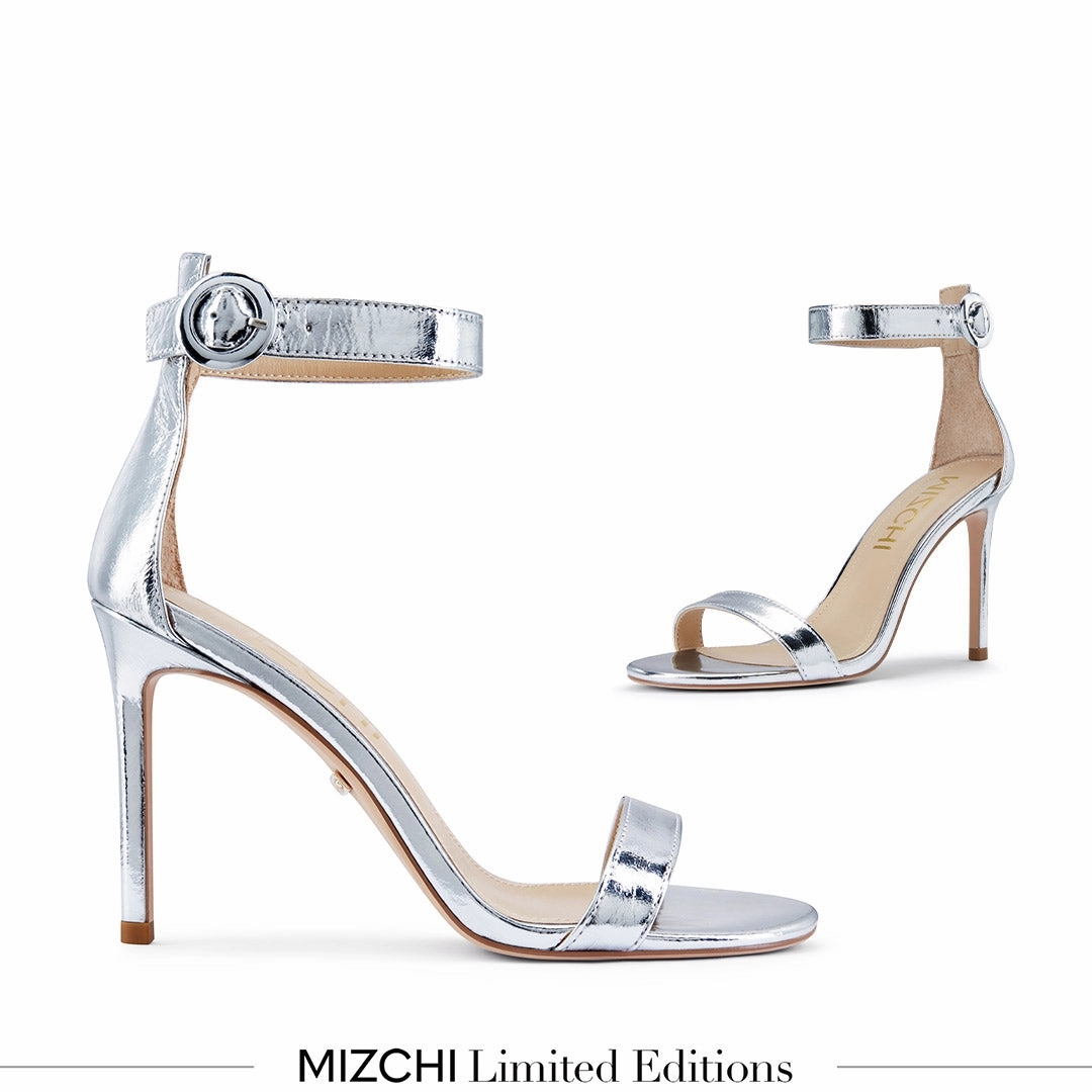 *KESIA SILVER - high sandal