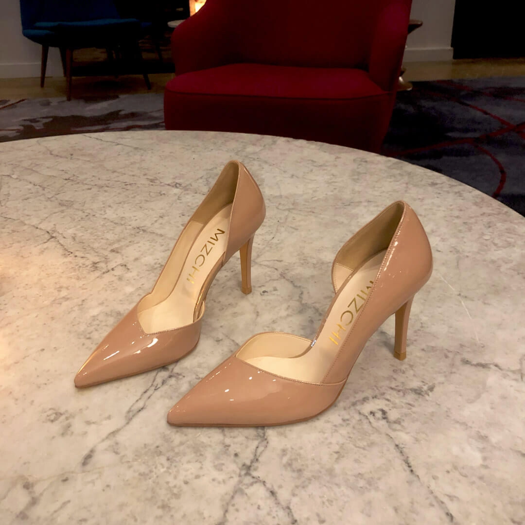 *UK size 2 - MAINZE - beige, 6cm heels