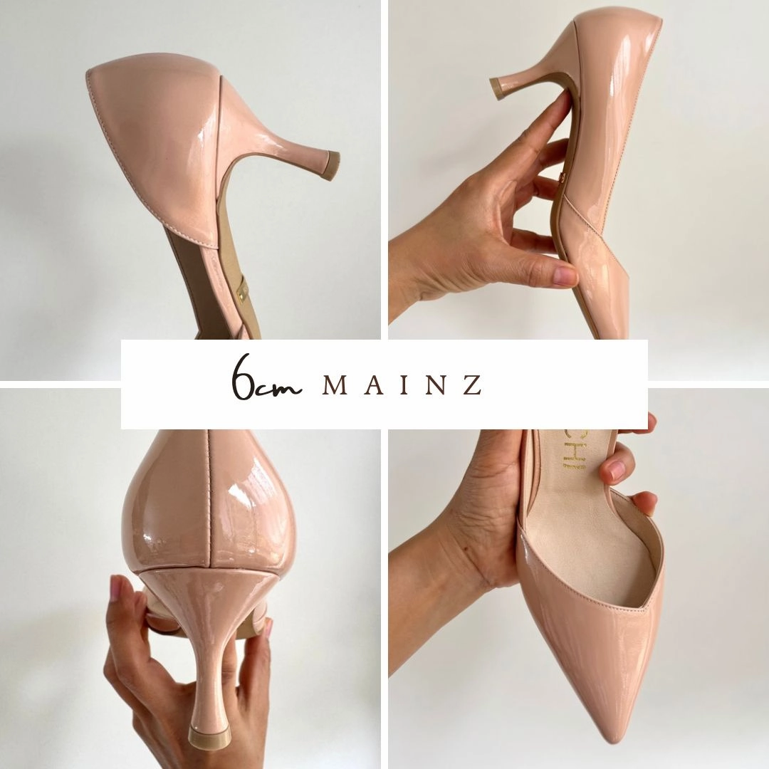 *UK size 2 - MAINZE - beige, 6cm heels