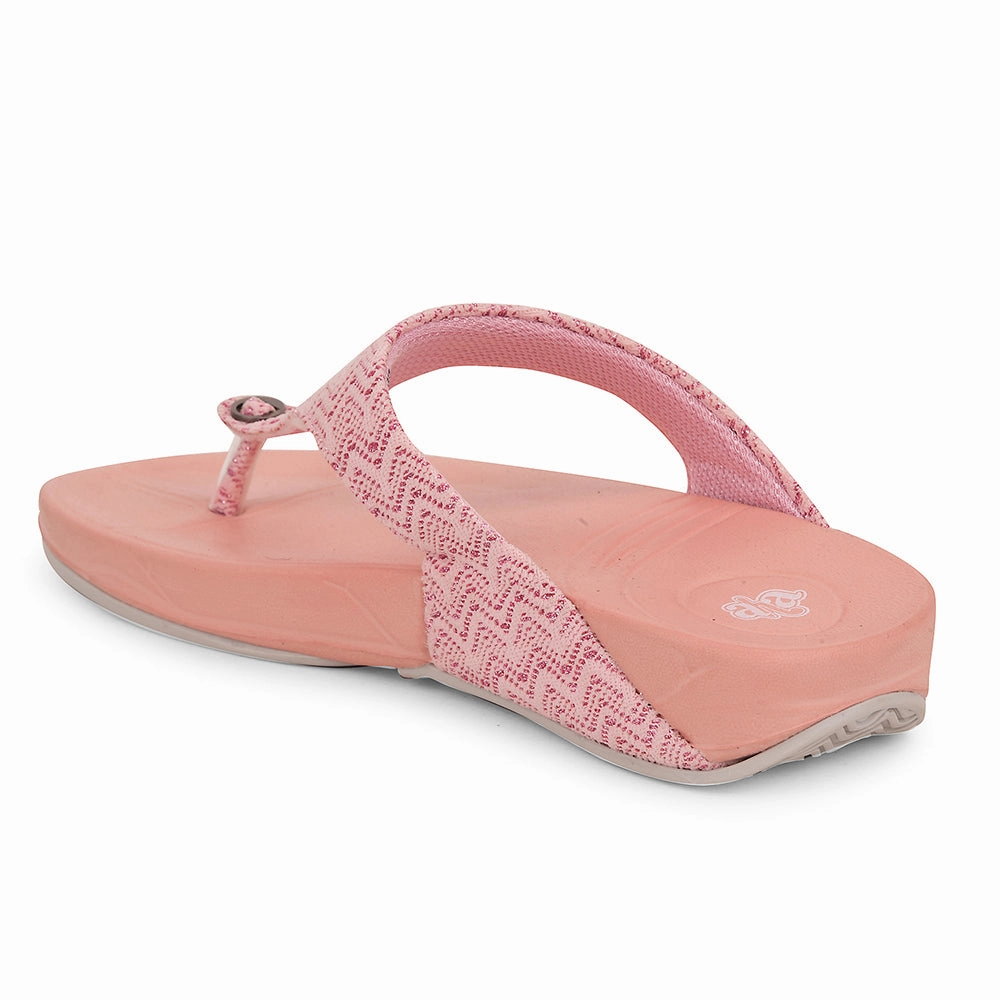 A-HA Peach Casual Slipper For Women DIVA-60E By Liberty