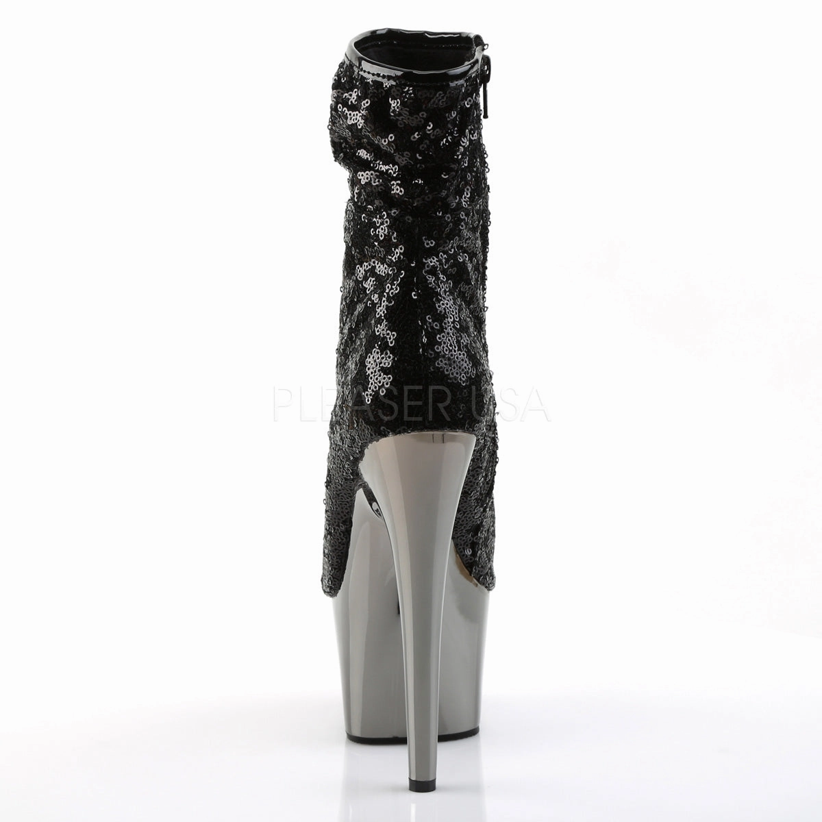 ADORE-1008SQ  Black Sequins/Dark Pewter Chrome