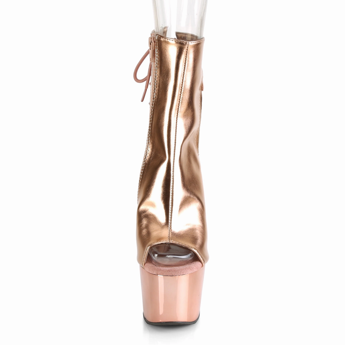 ADORE-1018  Rose Gold Metallic Pu/Rose Gold Chrome