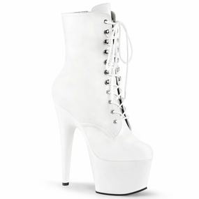 ADORE-1020  White Faux Leather/White Matte
