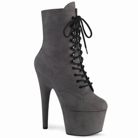 ADORE-1020FS  Grey Faux Suede/Grey Faux Suede