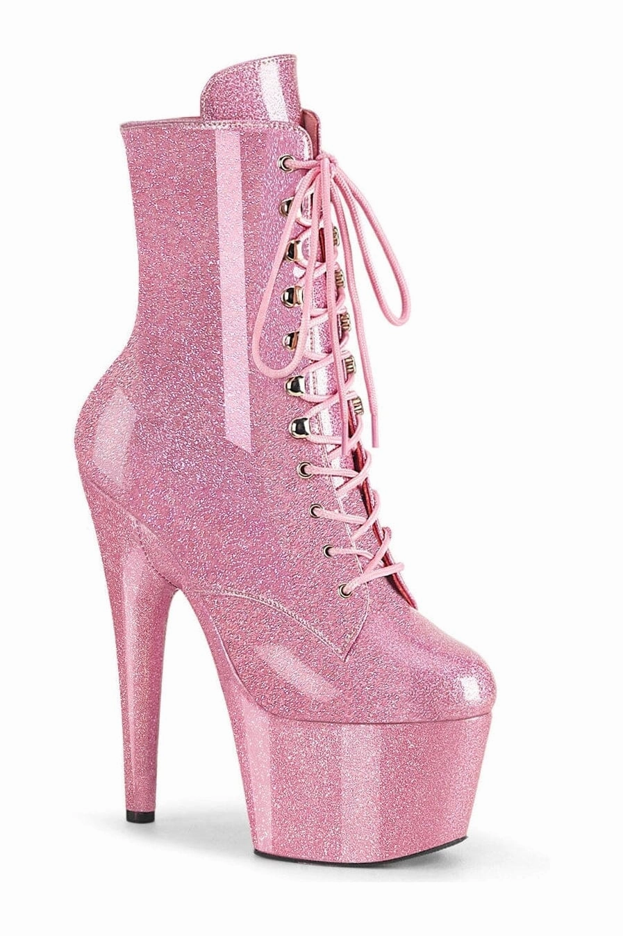 ADORE-1020GP Pink Patent Ankle Boot