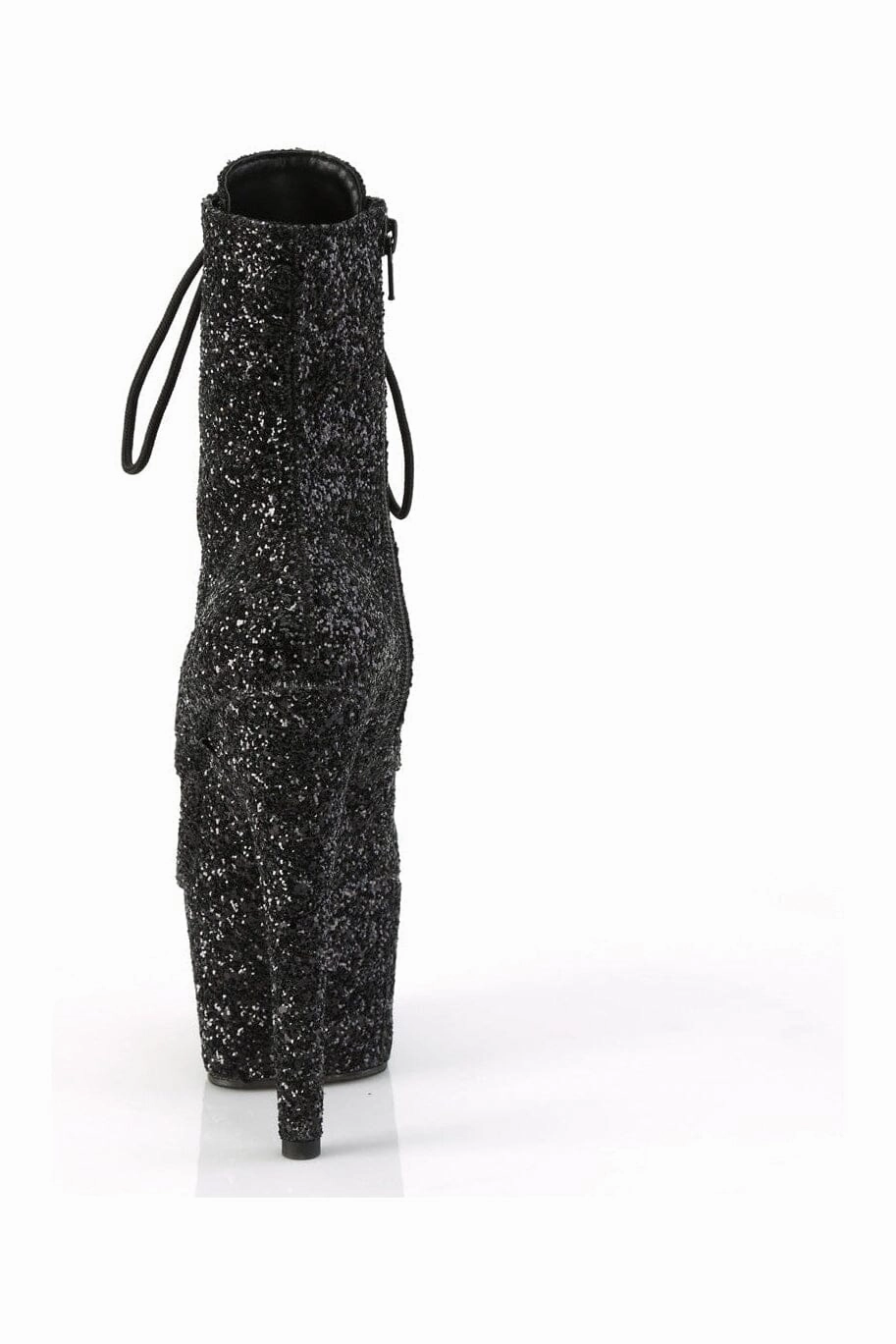 ADORE-1020GWR Black Glitter Ankle Boot