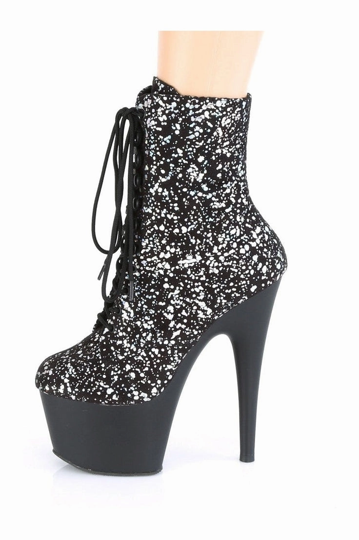 ADORE-1020SPLAT Exotic Boot | Black Velvet