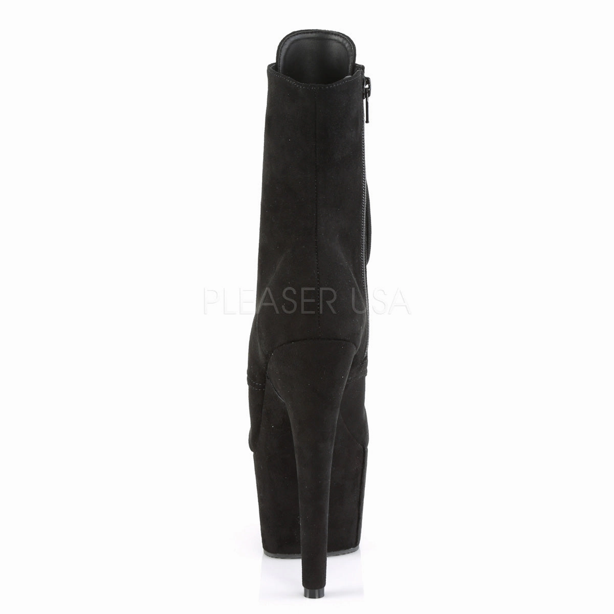 ADORE-1021FS  Black Faux Suede/Black Faux Suede