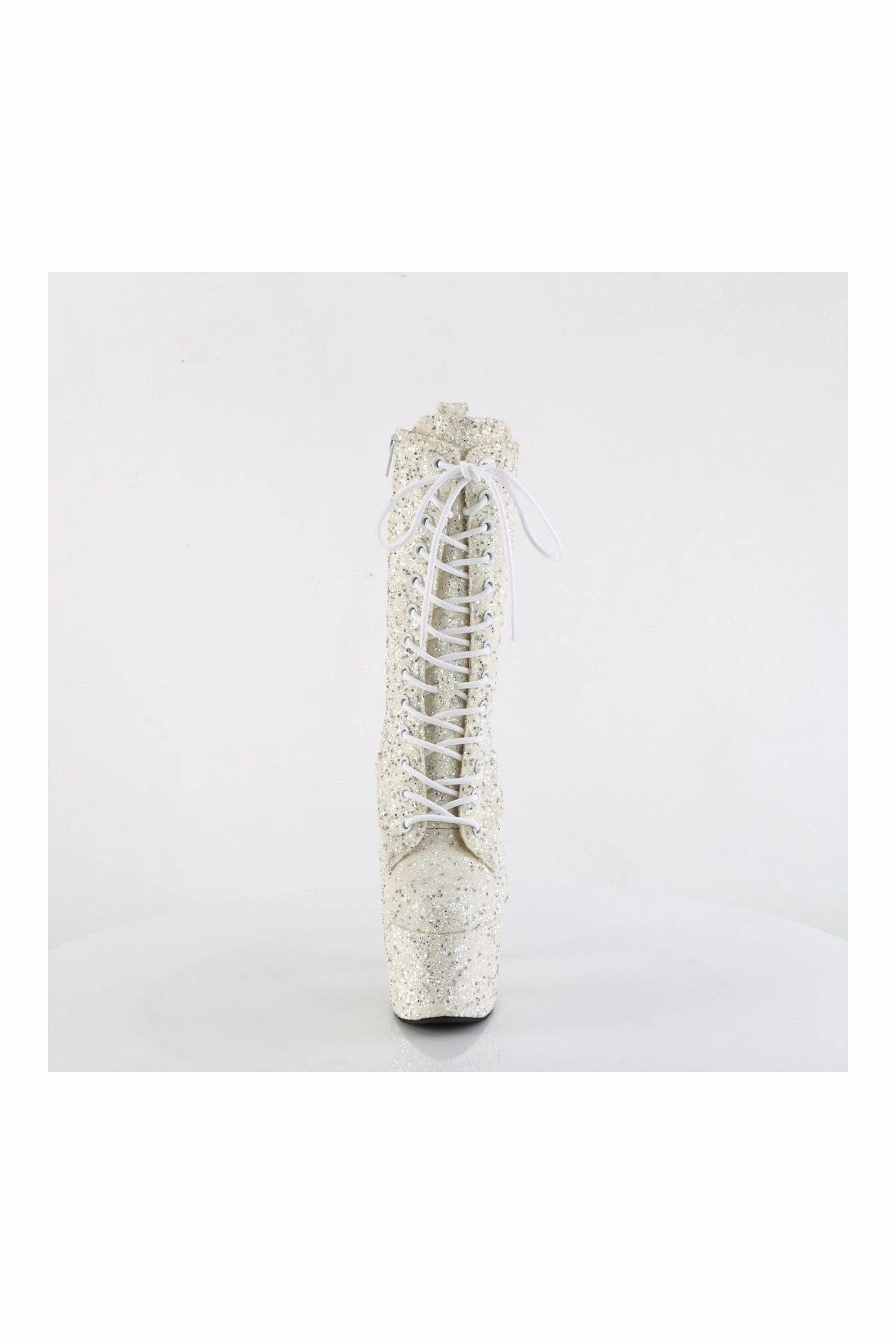 ADORE-1040GR Ivory Glitter Ankle Boot