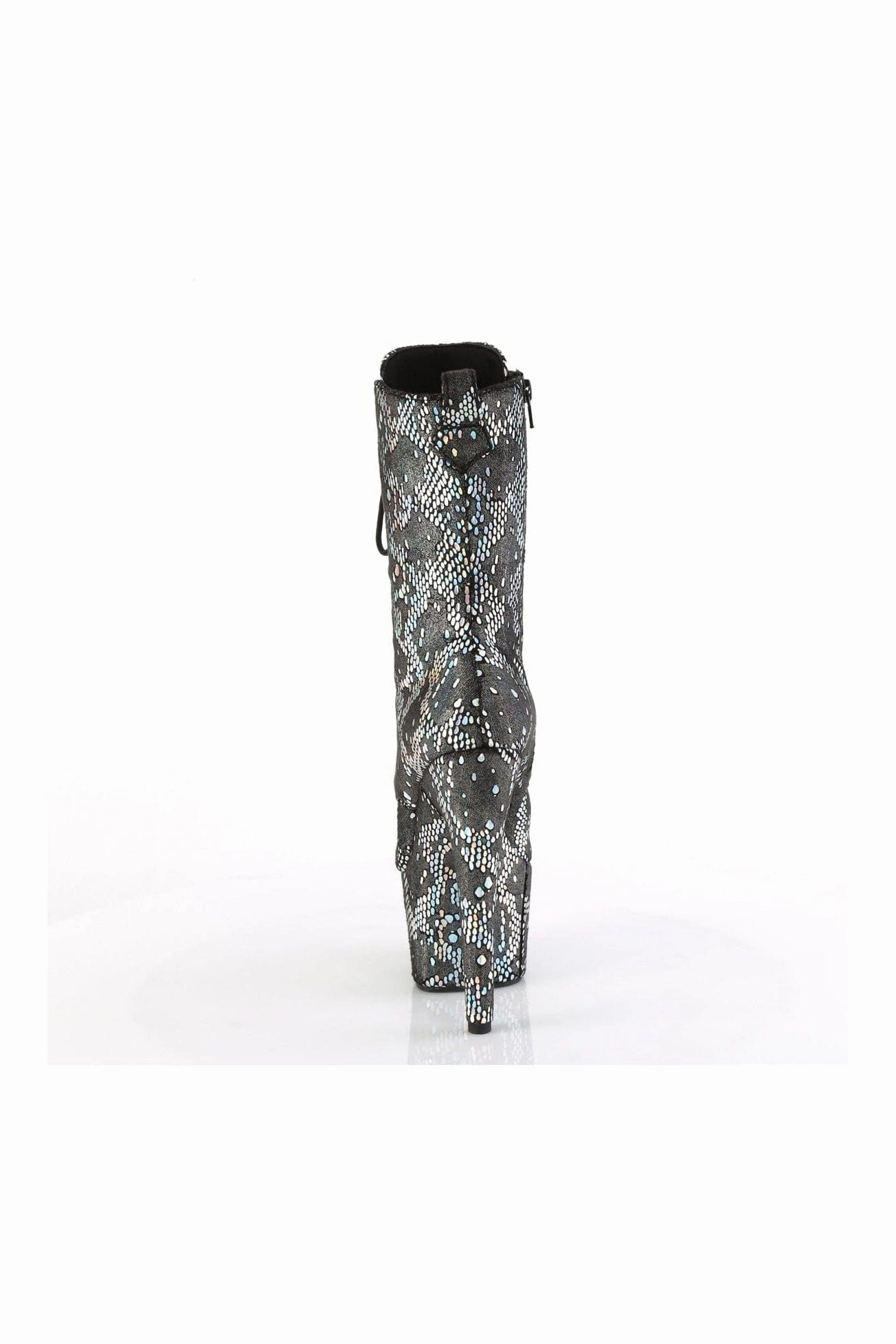 ADORE-1040SPF Silver Fabric Ankle Boot