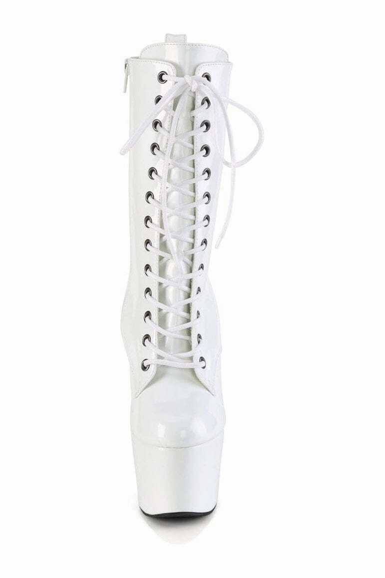 ADORE-1040WR-HG White Patent Ankle Boot