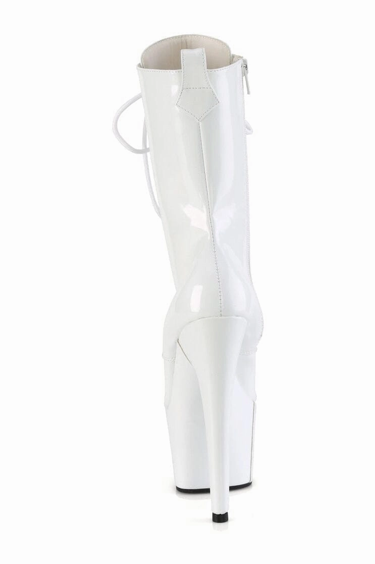 ADORE-1040WR-HG White Patent Ankle Boot