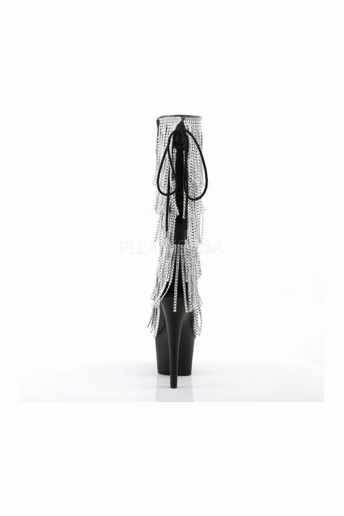 ADORE-2024RSF Platform Boot  | Black Faux Leather