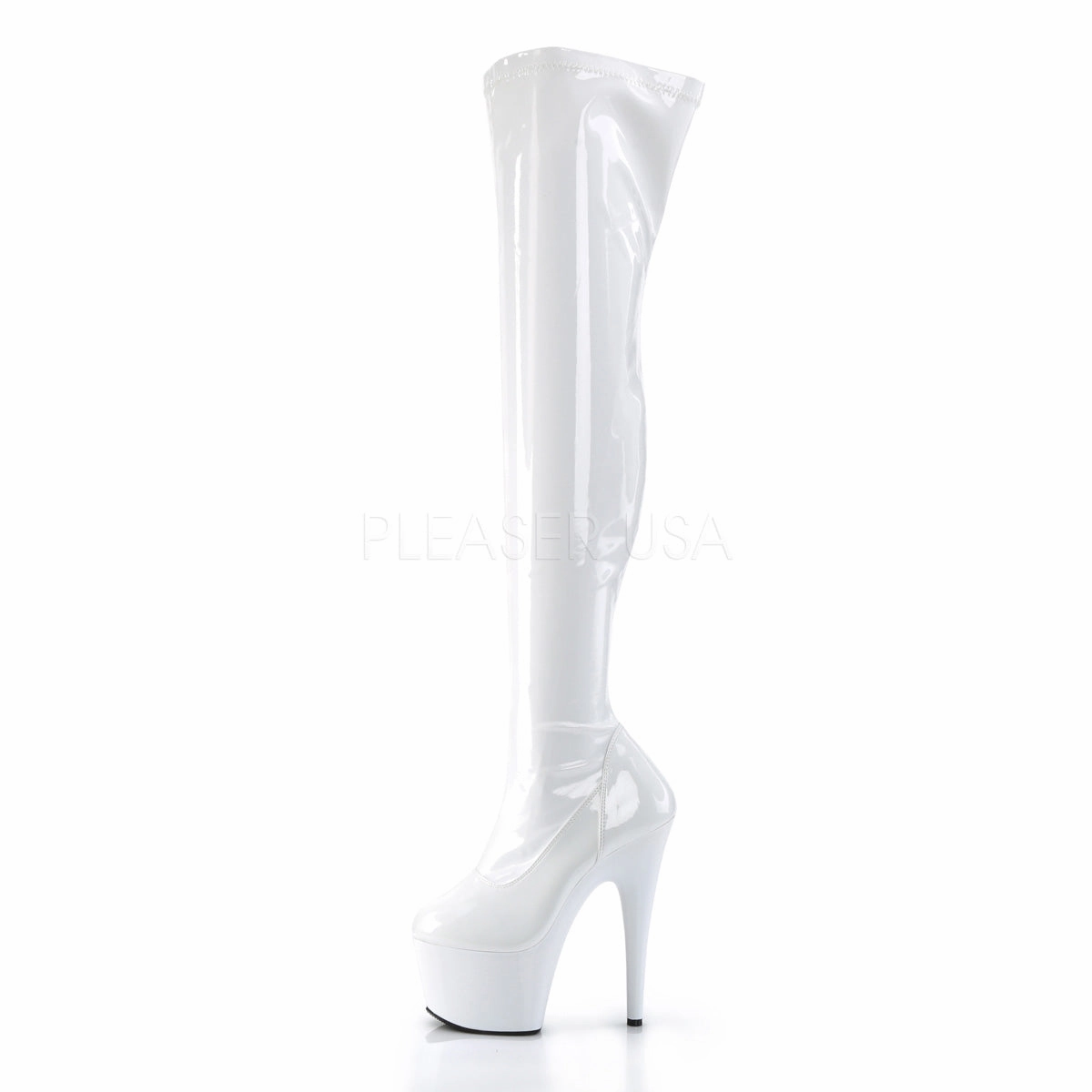 ADORE-3000  White Str Patent/White