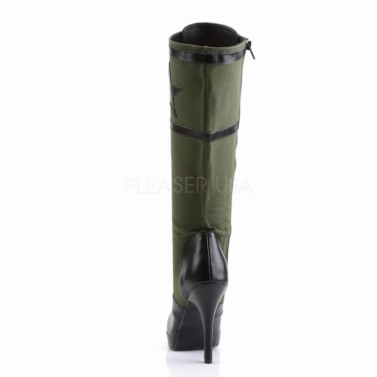 ARENA-2022  Black Pu-Army Green Canvas
