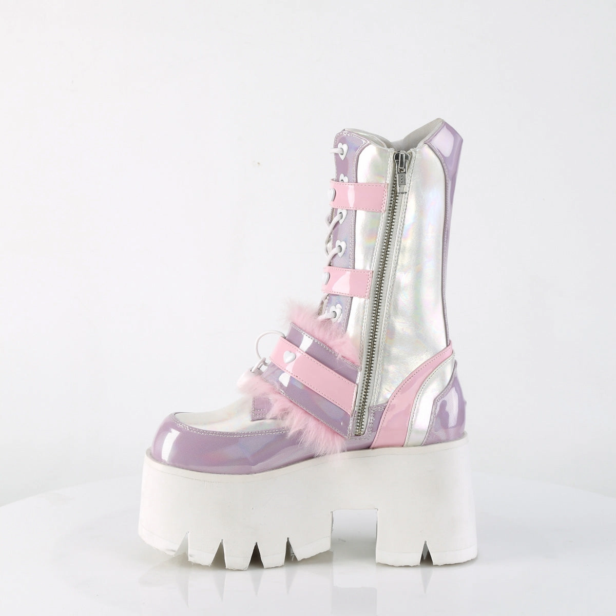 ASHES-120  Baby Pink-Lavender Holographic Patent