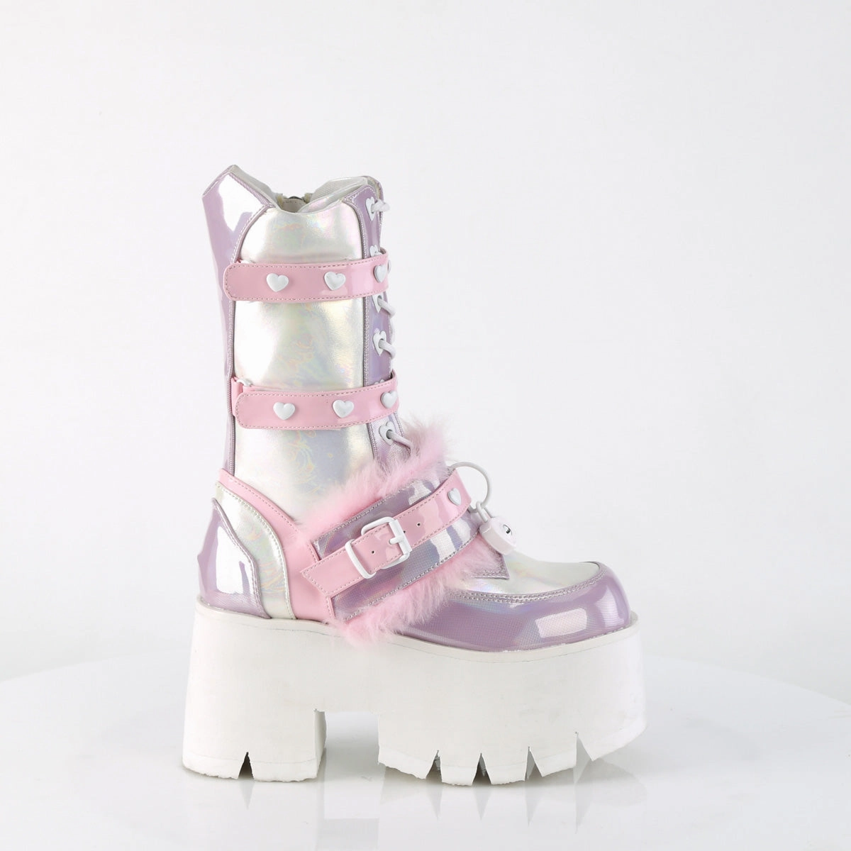 ASHES-120  Baby Pink-Lavender Holographic Patent