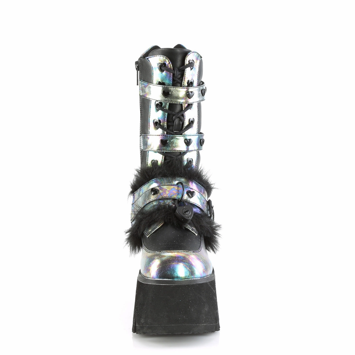 ASHES-120  Black Vegan Leather Green Multi Oil