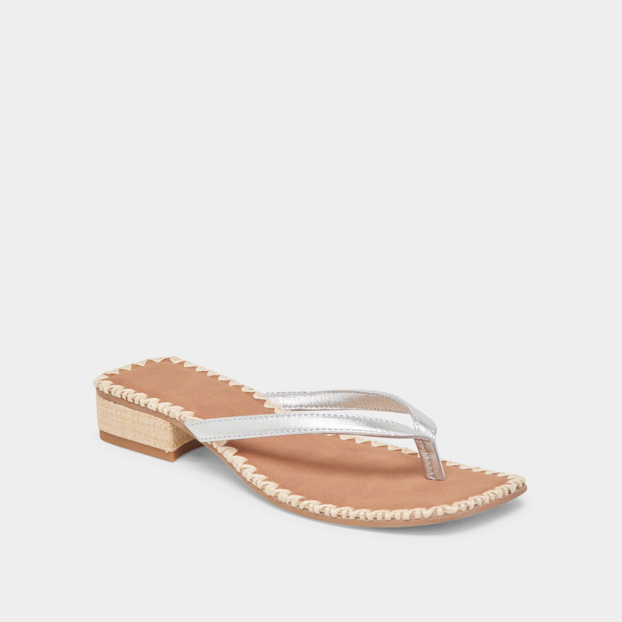 BARTY SANDALS SILVER METALLIC LEATHER