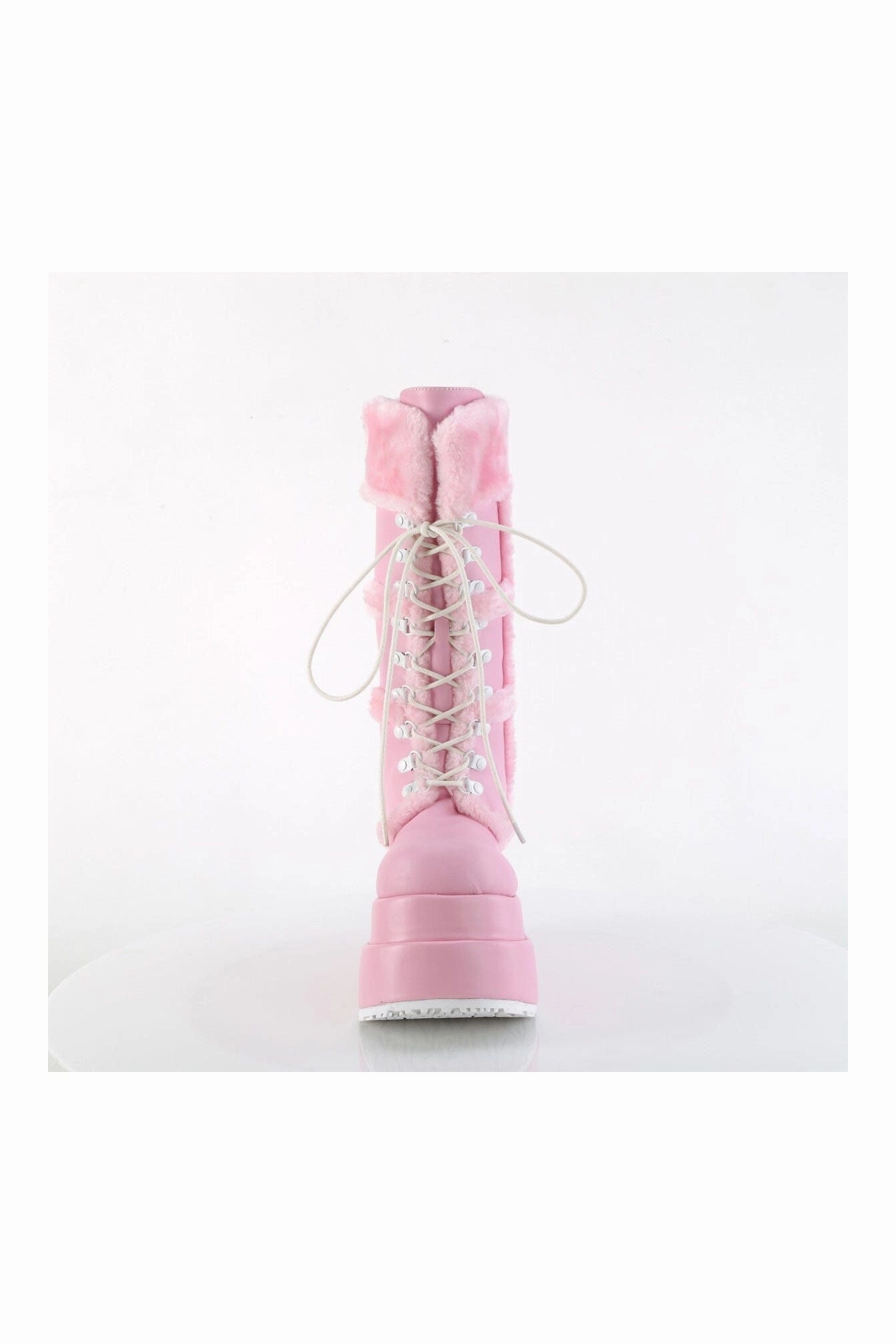 BEAR-202 Pink Vegan Leather Knee Boot