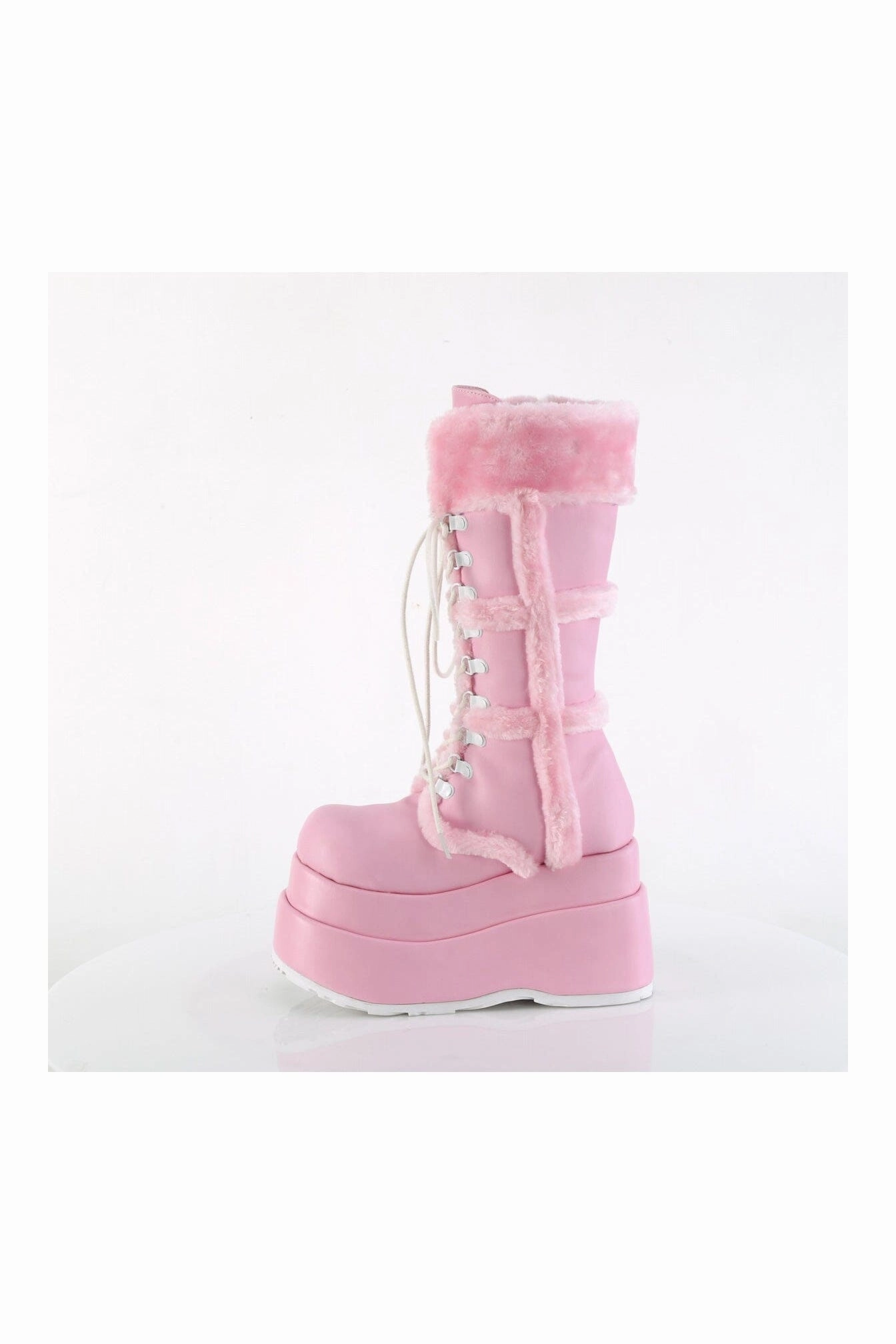 BEAR-202 Pink Vegan Leather Knee Boot