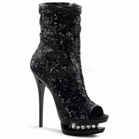 BLONDIE-R-1008  Black Sequins/Black