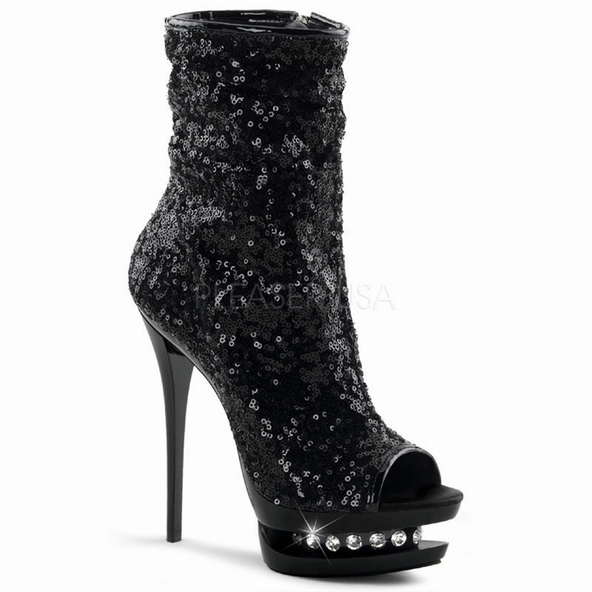 BLONDIE-R-1008  Black Sequins/Black