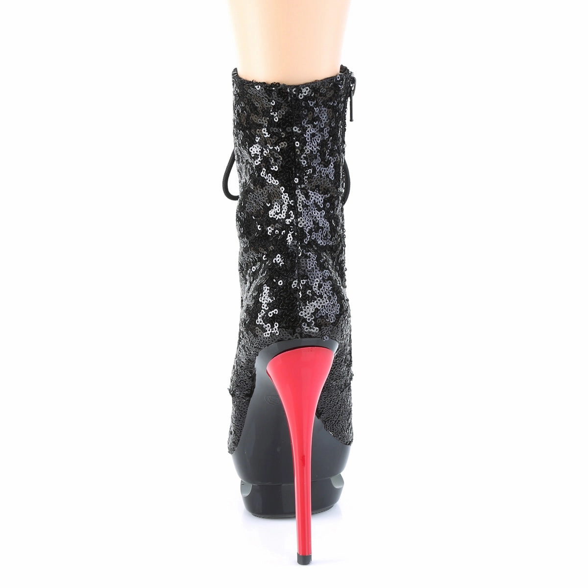 BLONDIE-R-1020  Black Sequins/Black-Red