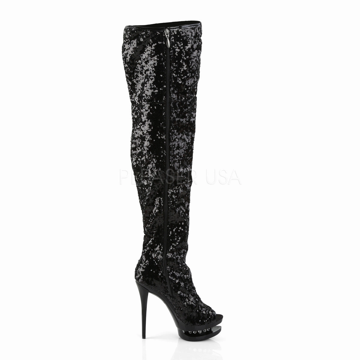 BLONDIE-R-3011  Black Sequins/Black