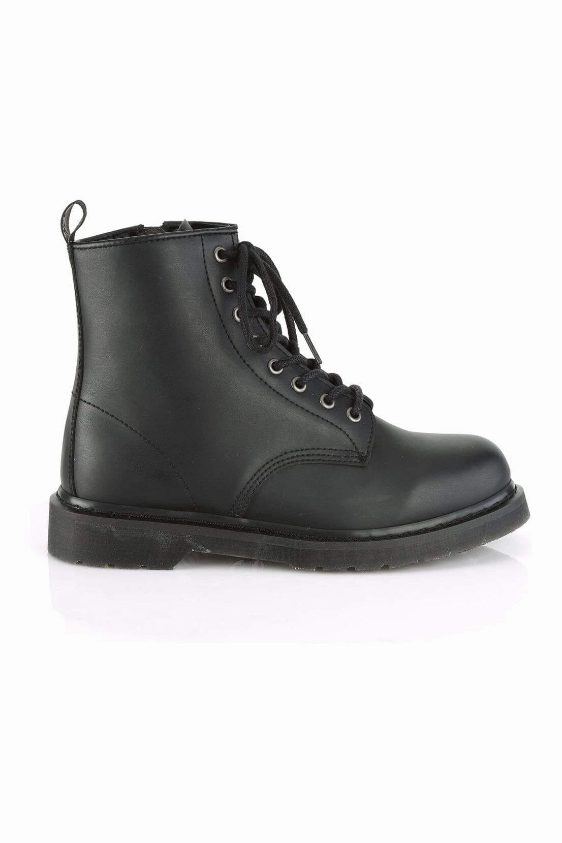 BOLT-100 Black Vegan Leather Knee Boot
