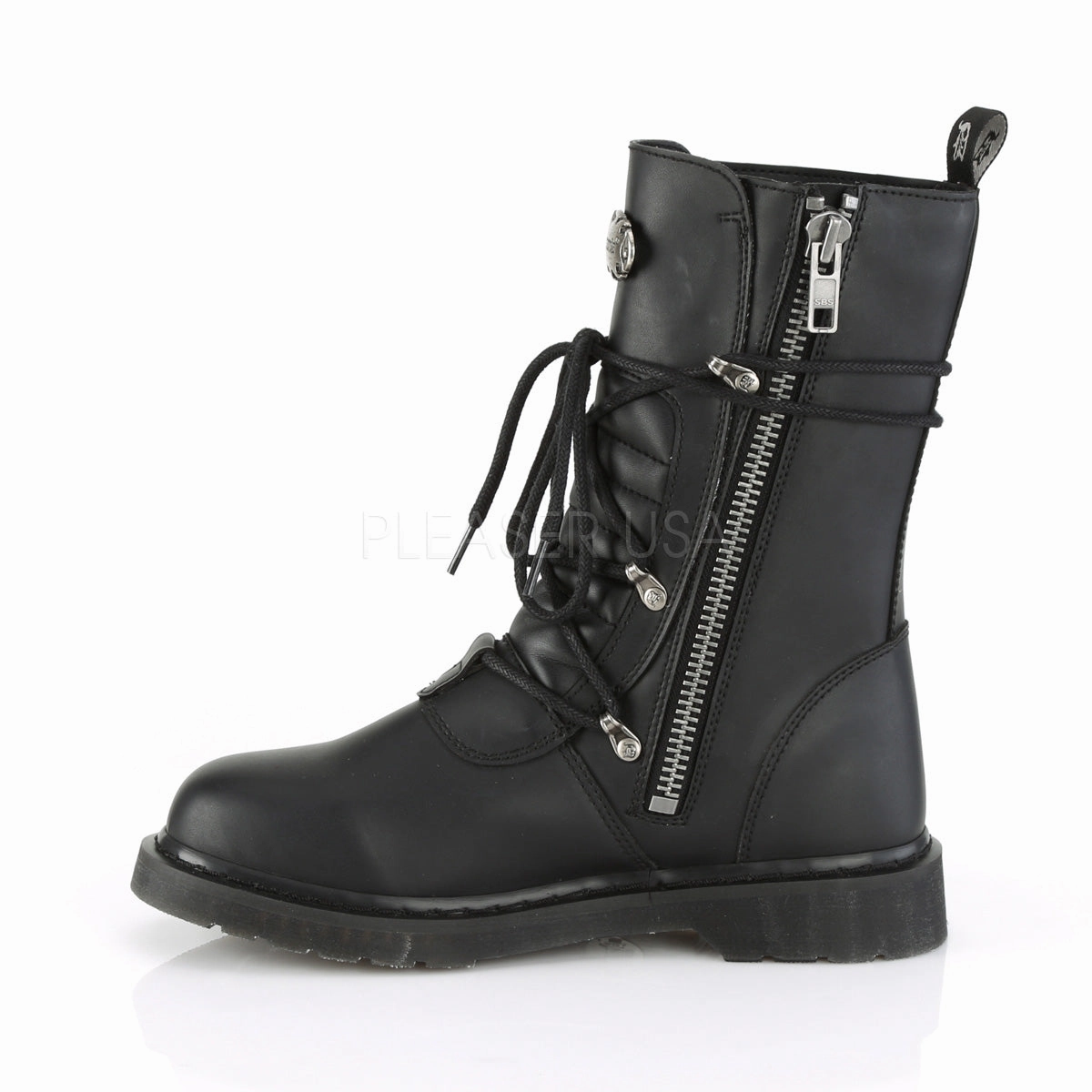 BOLT-265  Black Vegan Leather