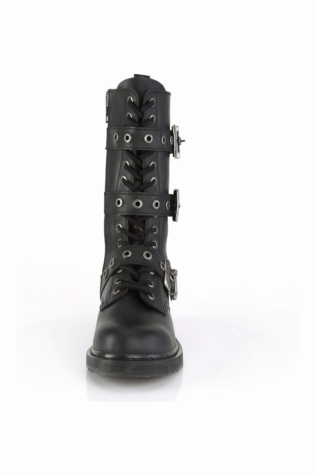 BOLT-330 Black Vegan Leather Knee Boot