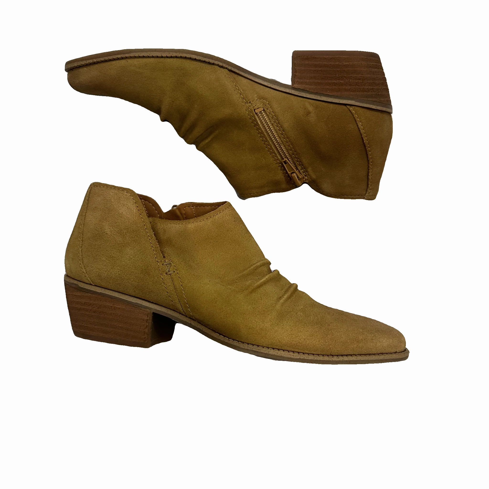 Boots Ankle Flats By Clothes Mentor In Brown, Size: 10