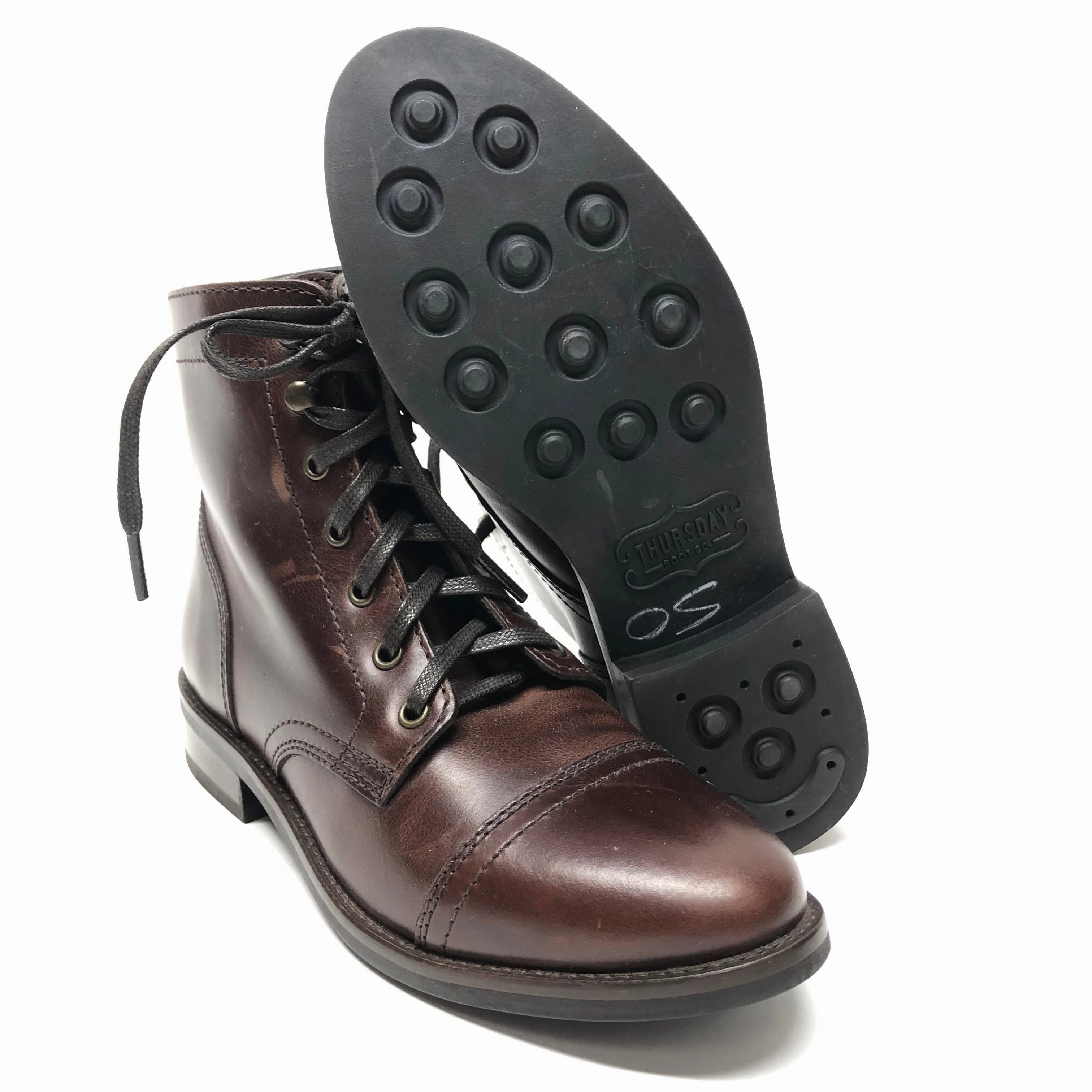 Boots Ankle Flats By Cmc In Brown, Size: 6