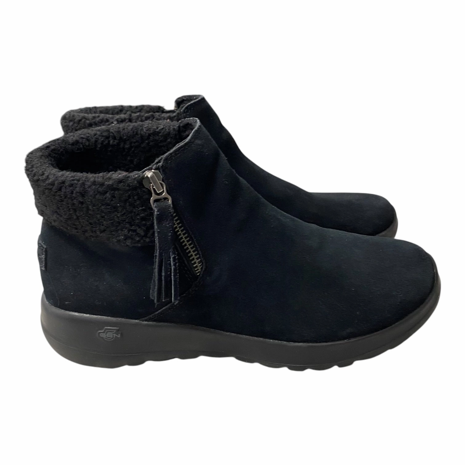 BOOTS ANKLE FLATS by SKECHERS In BLACK, Size: 9