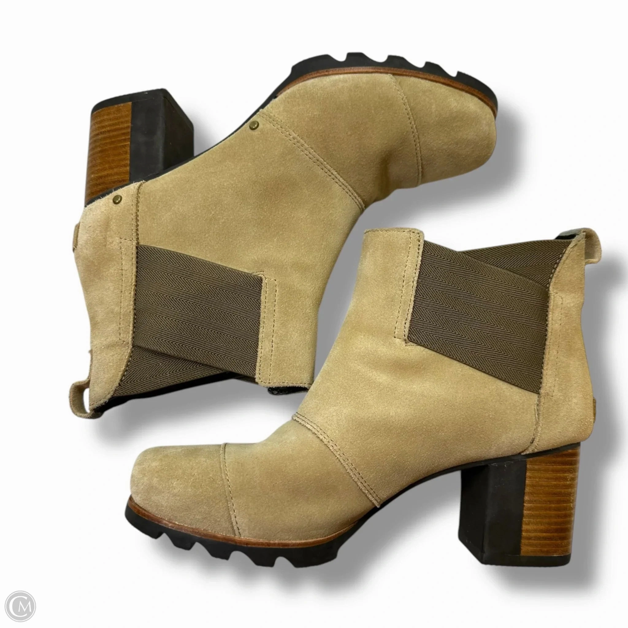 Boots Ankle Flats By Sorel In Tan, Size: 11