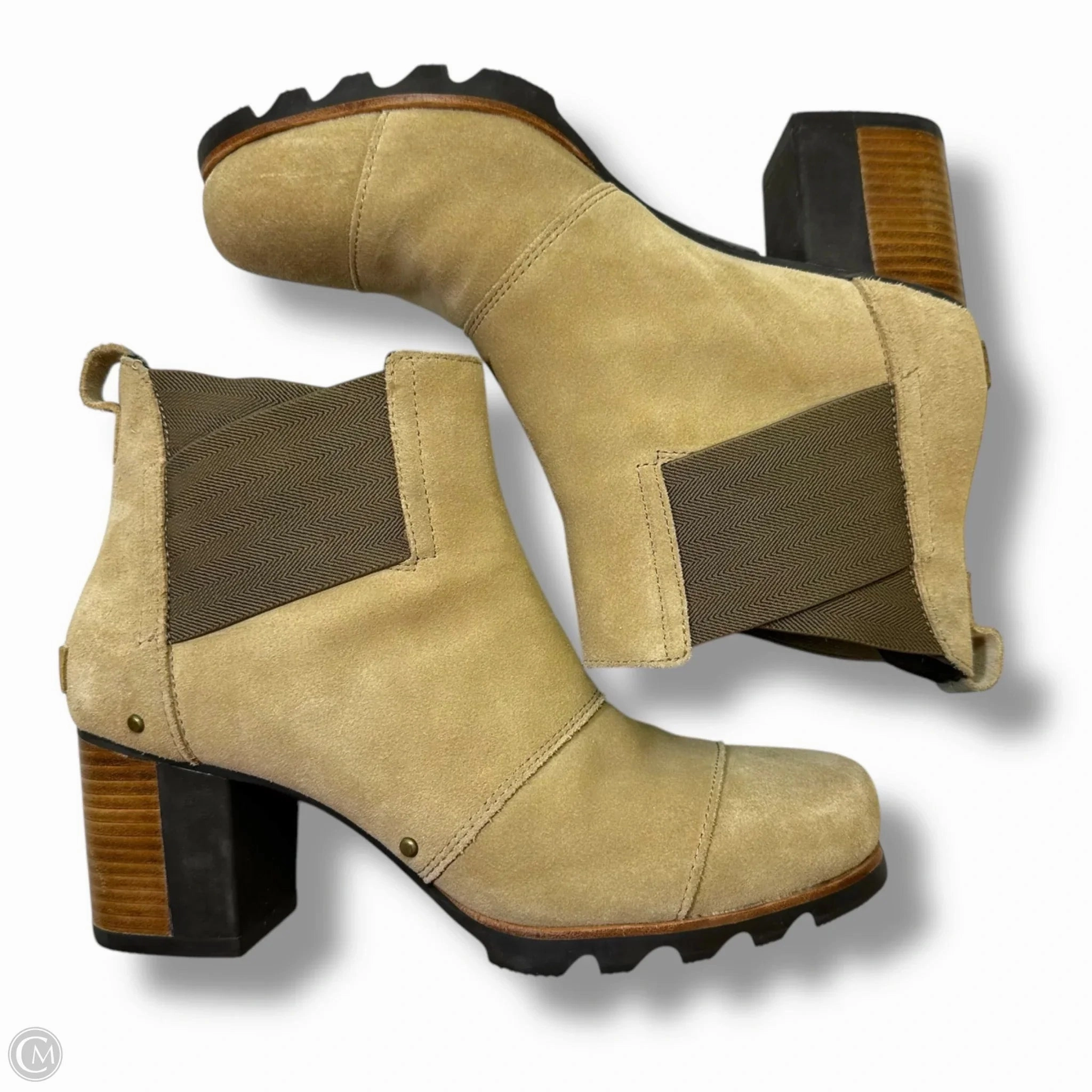 Boots Ankle Flats By Sorel In Tan, Size: 11