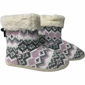 Boots Ankle Flats By Wayland Square In Grey & Purple, Size: