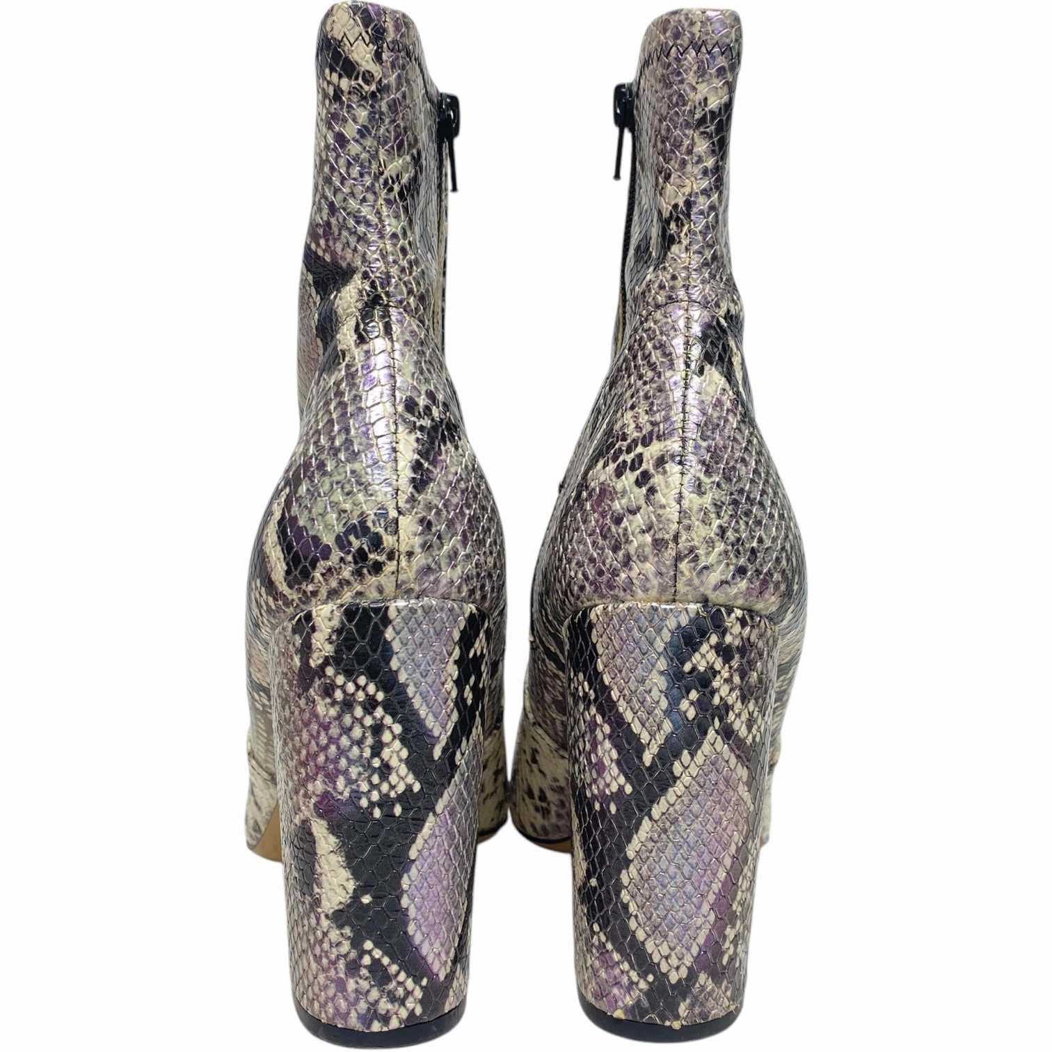 Boots Ankle Heels By Aldo In Snakeskin Print, Size: 9