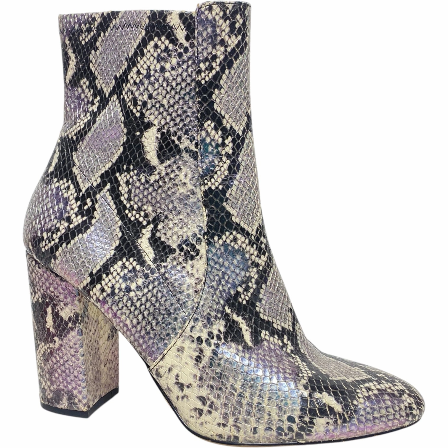 Boots Ankle Heels By Aldo In Snakeskin Print, Size: 9