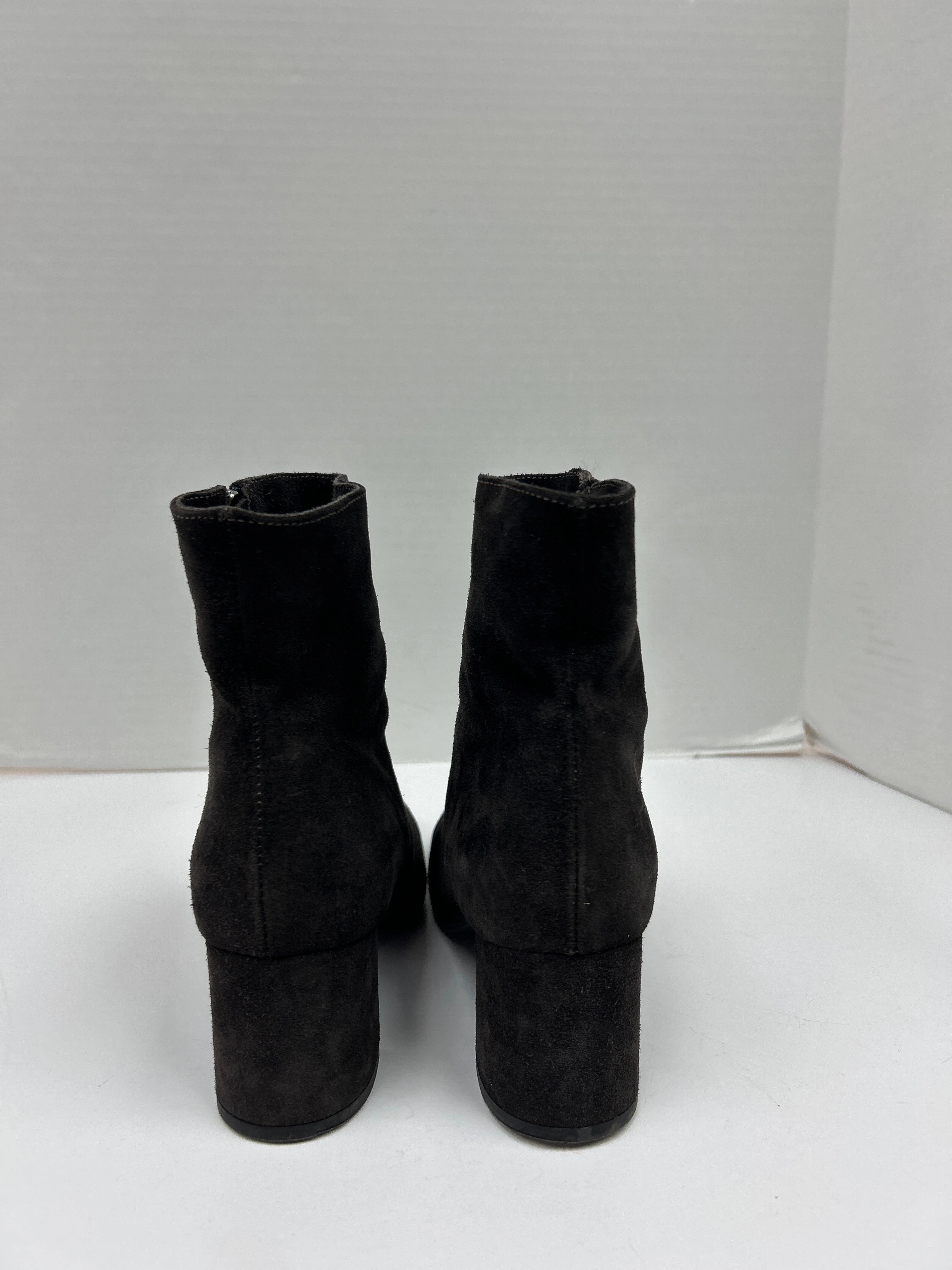 Boots Ankle Heels By Cma In Bronze, Size: 8