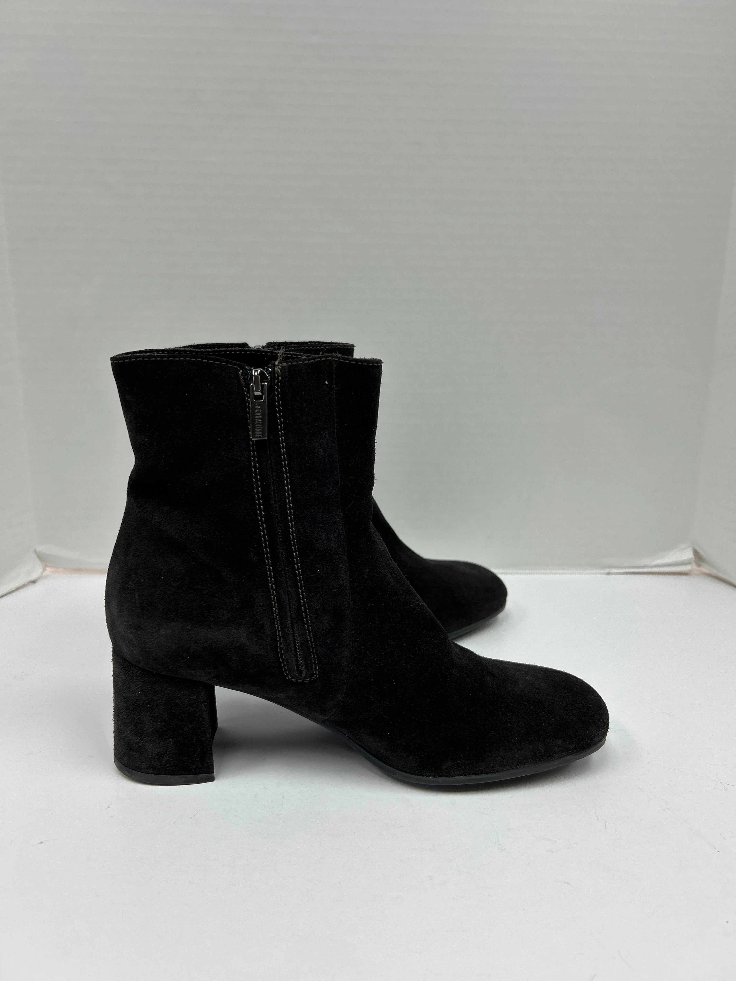 Boots Ankle Heels By Cma In Bronze, Size: 8