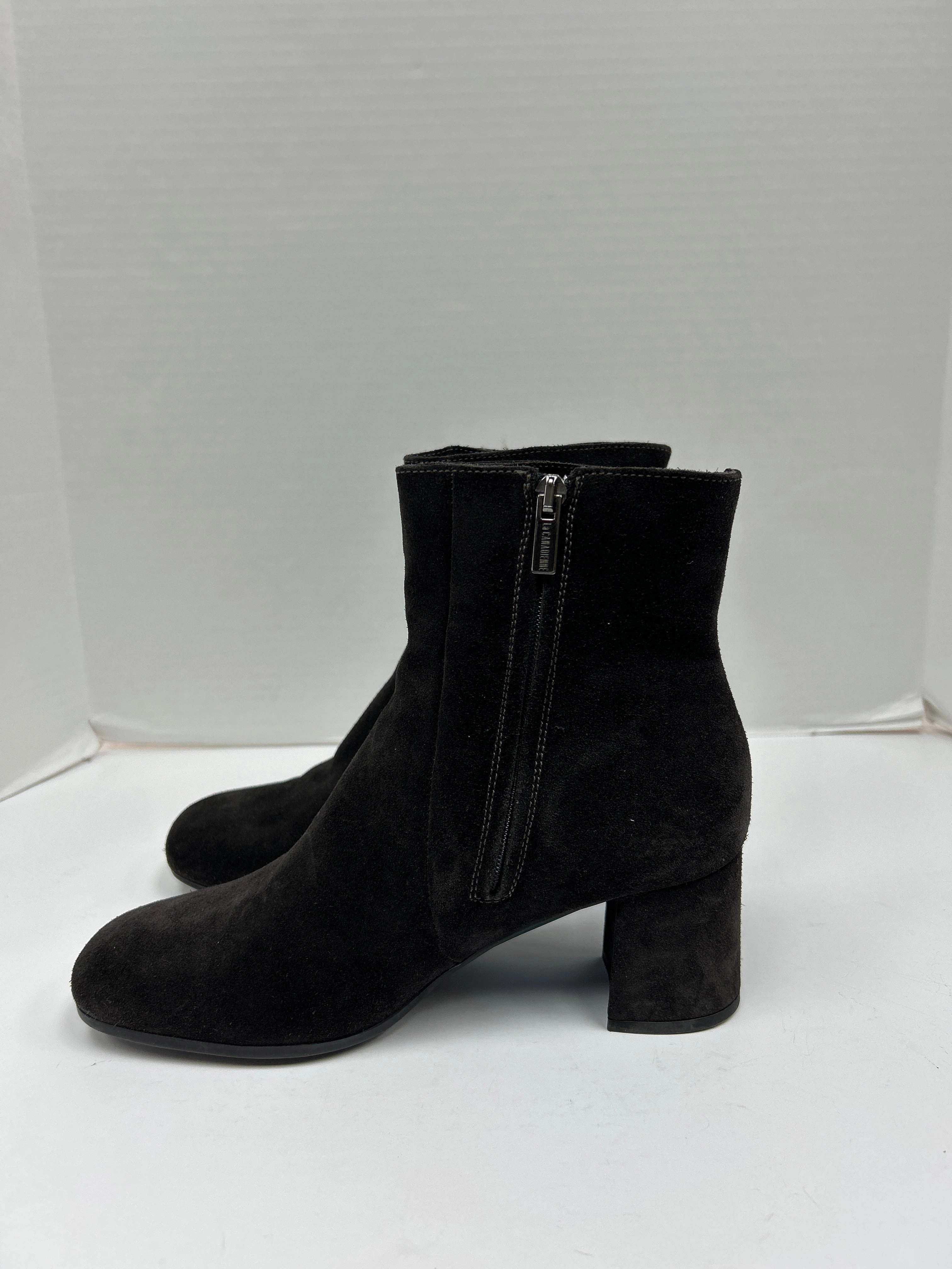Boots Ankle Heels By Cma In Bronze, Size: 8