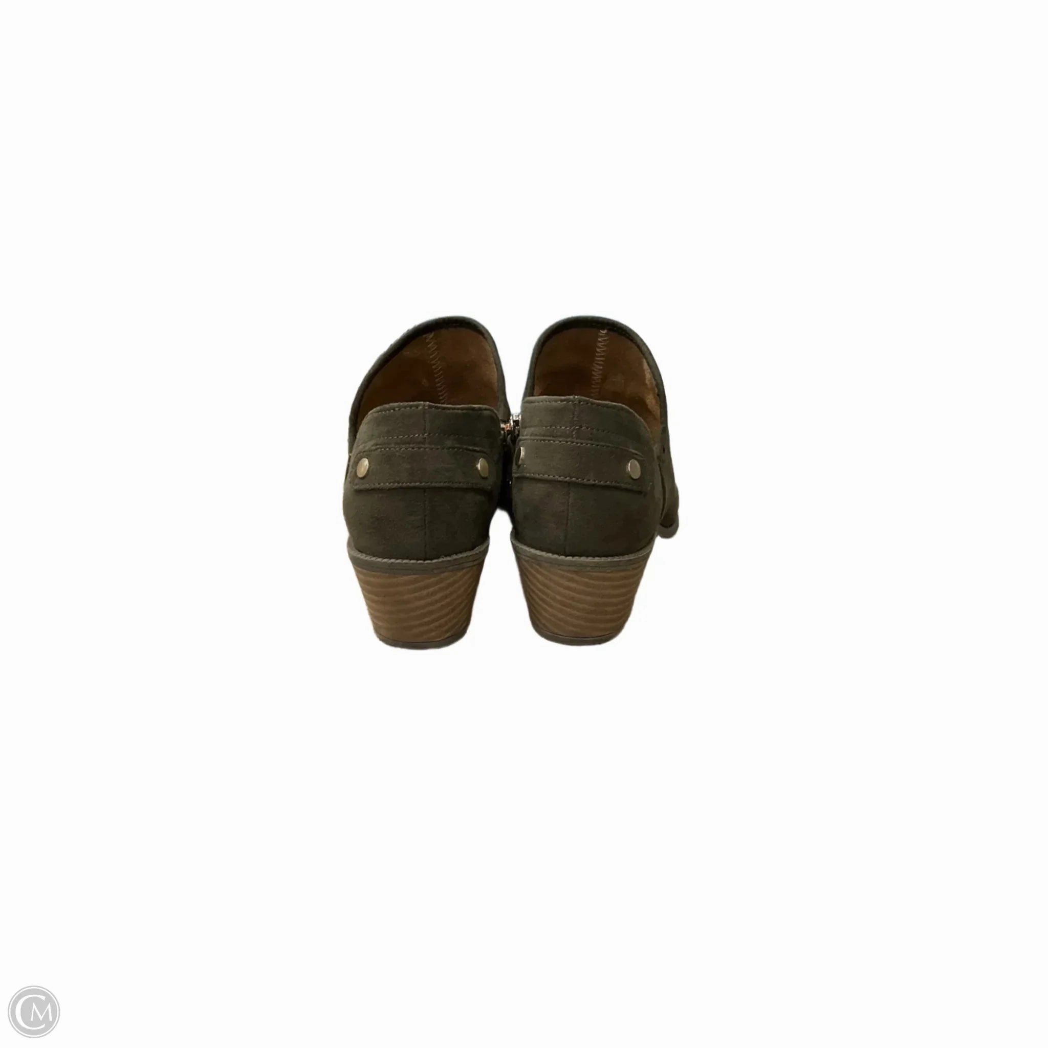 Boots Ankle Heels By Dr Scholls In Green, Size: 7.5