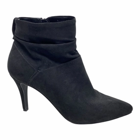 Boots Ankle Heels By Fergie In Black, Size: 9.5